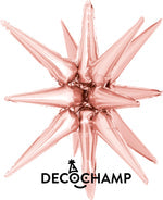 Rose Gold Starburst 3D Deco champ 22"