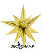 Gold Starburst 3D Deco champ 40"