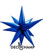 Navy Blue Starburst 3D Deco champ 40"