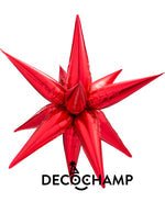 Red Starburst 3D Deco champ 40"
