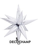 Silver Starburst 3D Deco champ 40"