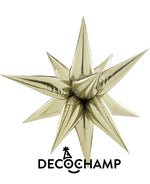 White Gold Starburst 3D Deco champ 26"
