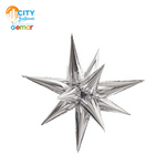 Starburst 3D Foil Balloon - 26 in. Silver