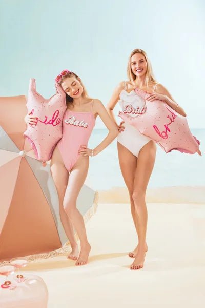 BALLOON SWIMSUIT PINK PARTY DECO 18"X30"