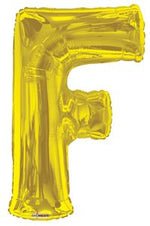 Letter F Gold- 14" in