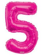 Number 5 Hot Pink - 14" in