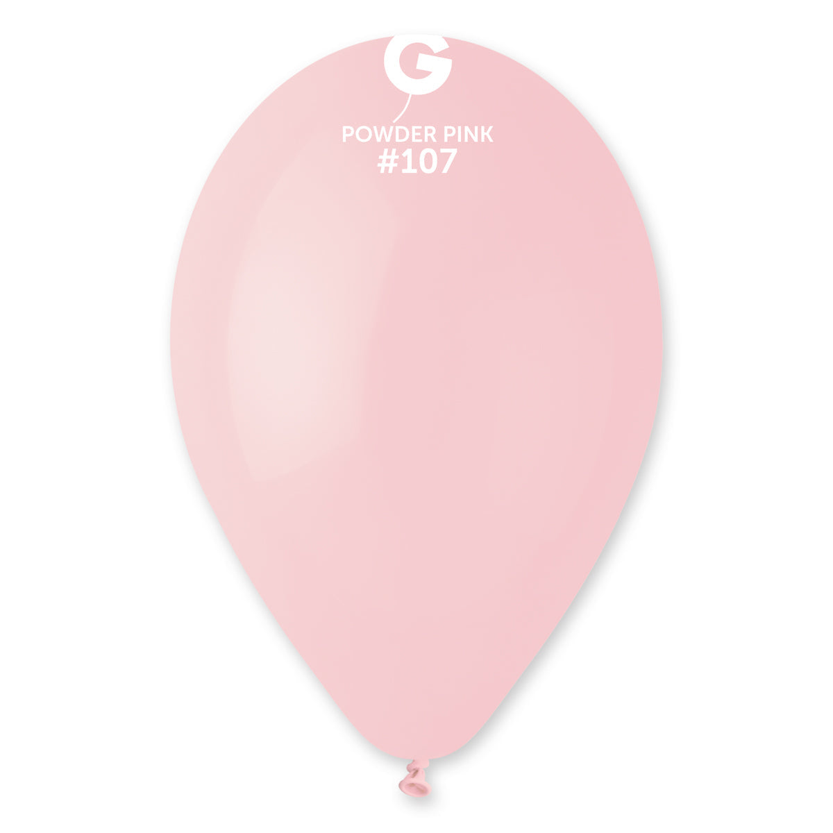 GEMAR | Solid Balloon Powder Pink #107 - 12 in. Marshmallow