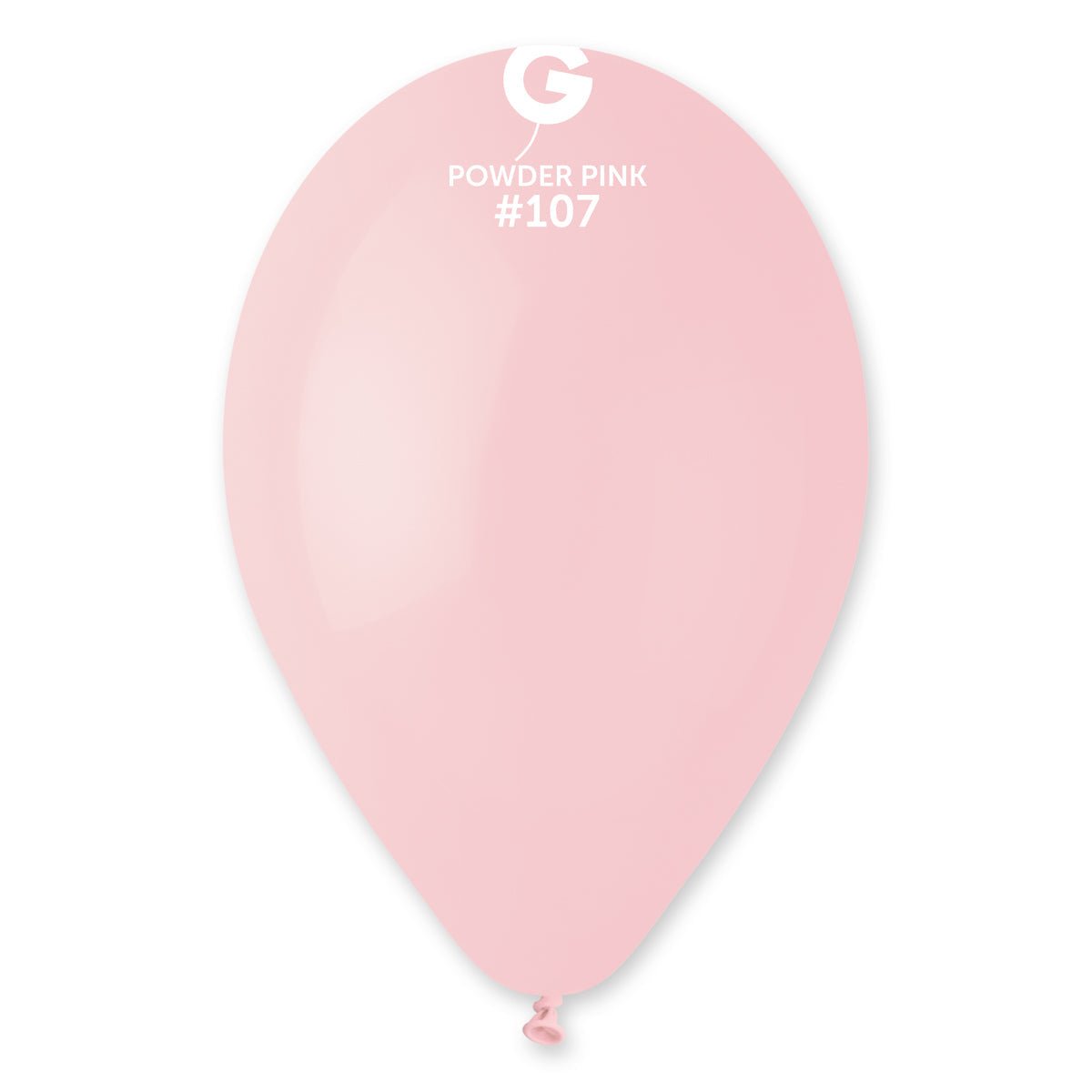 GEMAR | Solid Balloon Powder Pink #107 - 12 in. Marshmallow