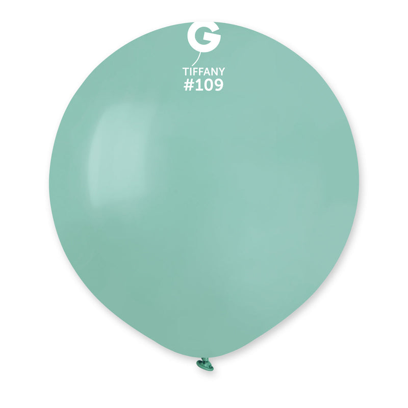 GEMAR | Solid Balloon Tiffany #109 - 19 in. Marshmallow