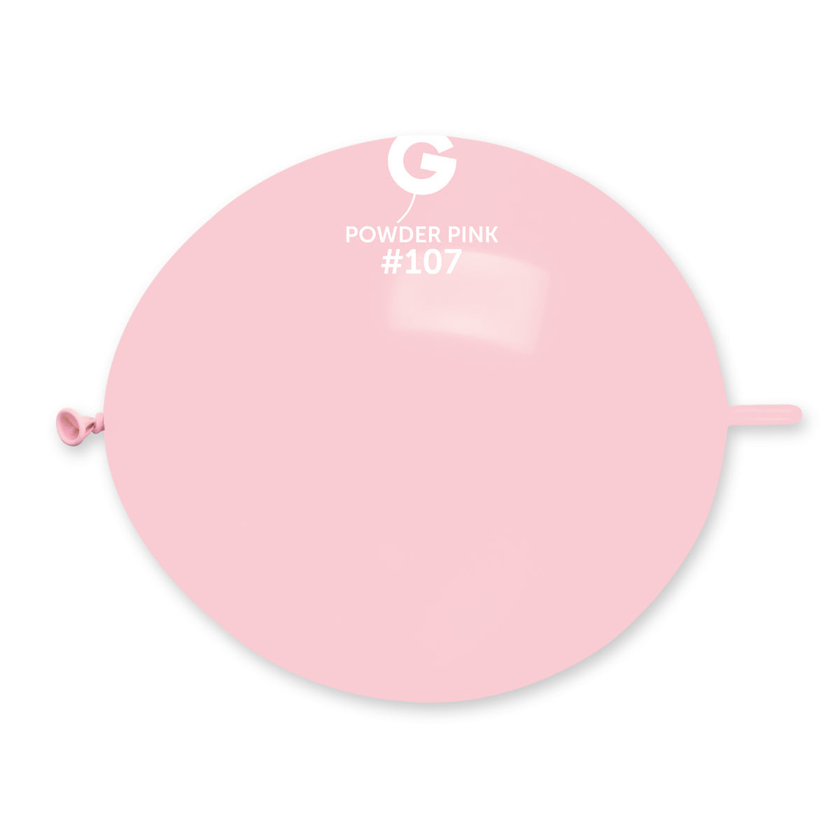 GEMAR | Solid Balloon Powder Pink G-Link #107 - 13 in.