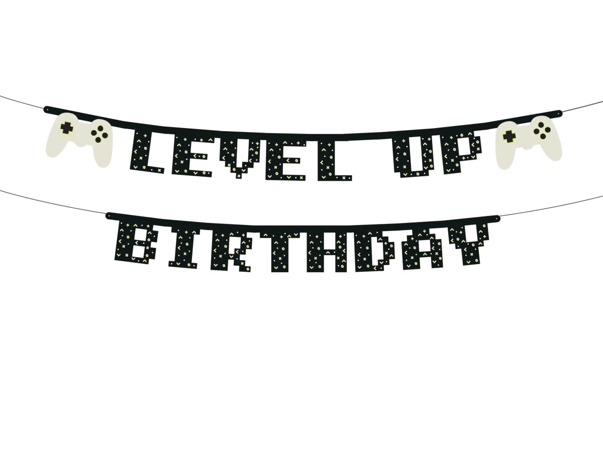 BANNER LEVEL UP BIRTHDAY (2.5M) PARTY DECO