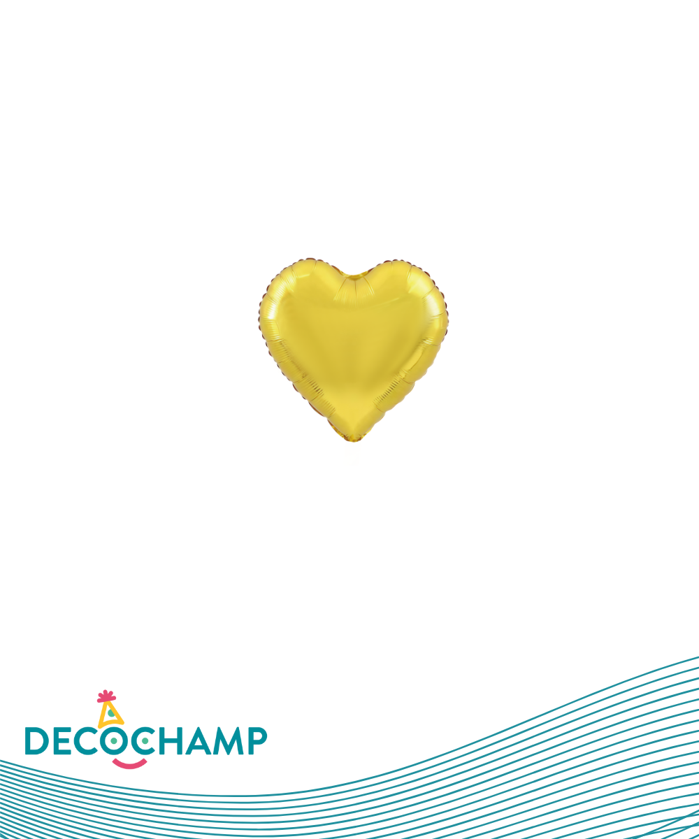 DecoHeart 4" Gold (5 Units per package)