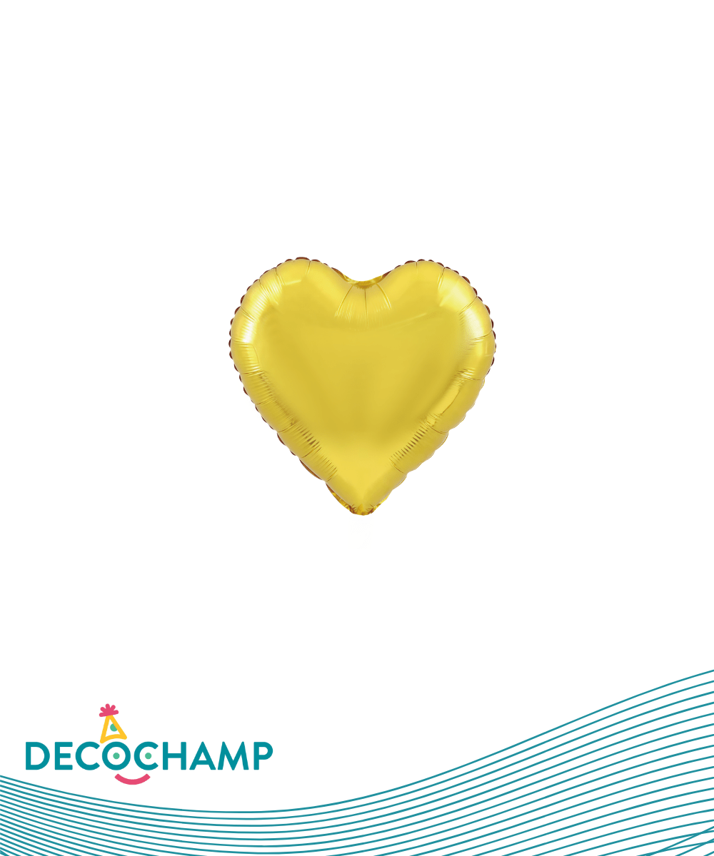 DecoHeart 9" Gold (5 Units per package)