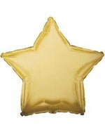 2 Star Shaped Foil Balloon 18" in each. Gold