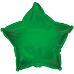 2 Star Shaped Foil Balloon 18" in each. Green