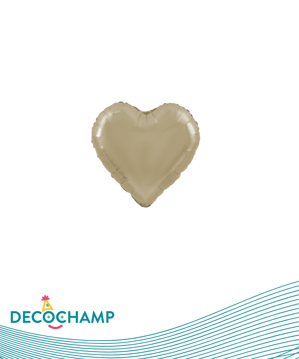DecoHeart 9" Champagne (5 Units per package)