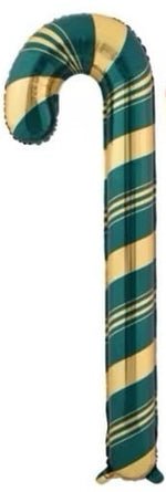 Dark Green Candy Cane Holiday 55"