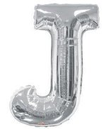 Letter J Silver- 34" in