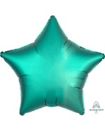 Jade Green Satin Star Shaped Foil Balloon 18" (2 Units per package)