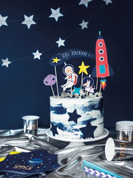 CAKE TOPPER SPACE (1PKT/7PC)