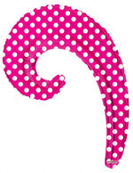 Pink Polka 5-pack Kurly Wave Foil 14"