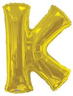 Letter K Gold- 34" in