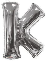 Letter K Silver- 34" in