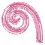 Metallic Light Pink 5-pack Kurly Spiral Foil 14" in