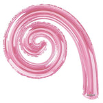 Metallic Light Pink 5-pack Kurly Spiral Foil 14
