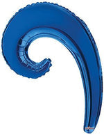 Solid Blue 5-pack Kurly Wave Foil 14"