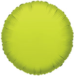 Light Green Solid Round Mylar - Single Pack 18"