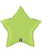 Lime Green Star Shaped Foil Balloon 9" (5 Units per package)