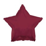 2 Star Shaped Foil Balloon 18" in each. Maroon