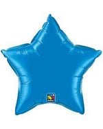 Blue Star Shaped Foil Balloon 9" (5 Units per package)
