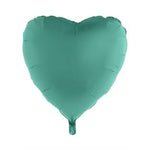 Matte Mint Heart Shaped Foil Balloon 9" (5 Units per package)