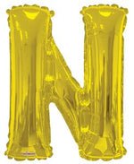 Letter N Gold- 14" in