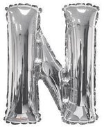Letter N Silver- 34" in
