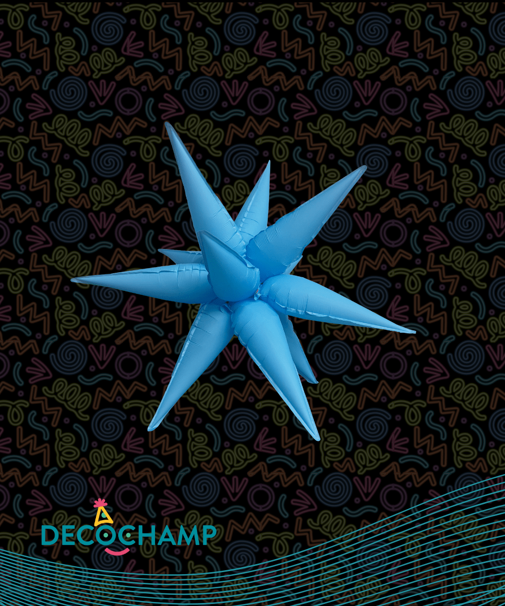Neon Blue Starburst 26" (Single Pack))