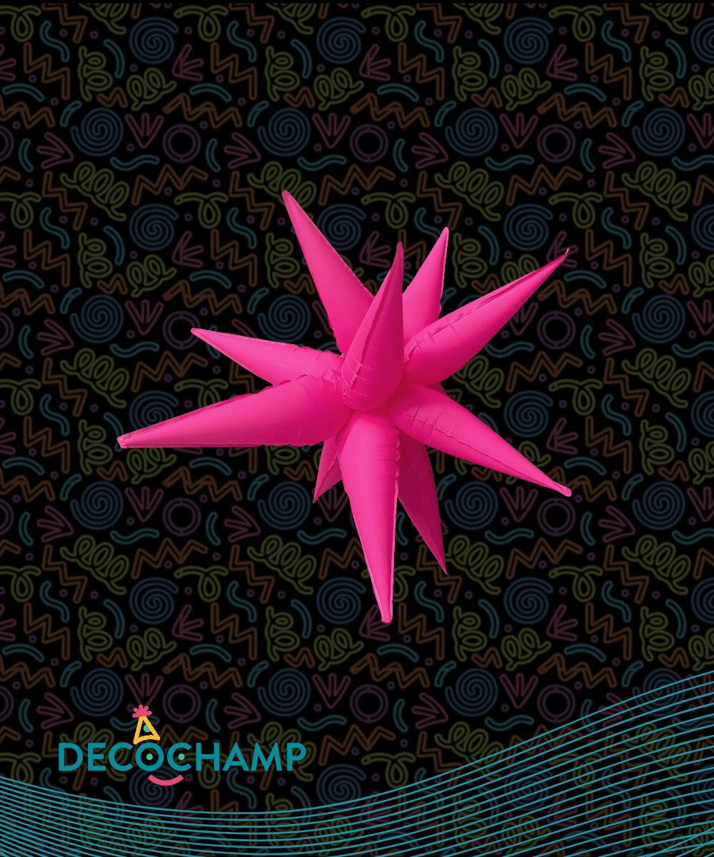 Neon Pink Starburst 26" (Single Pack))