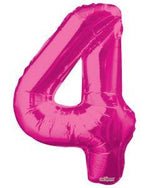 Number 4 Hot Pink - 34" in