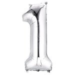 Number 1 Silver - 14" in