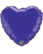 Purple Heart Shaped Foil Balloon 4" (5 Units per package)