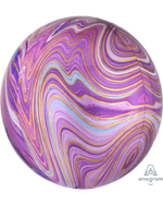 Purple Marblez Orbz 16" in - Foil Balloon