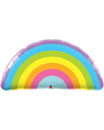 Pastel Rainbow Shaped Foil Balloon - 36" in