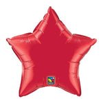 Red Star Shaped Foil Balloon 4" (5 Units per package)