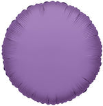 Purple Solid Round Mylar - Single Pack 18"