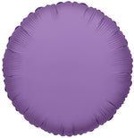 Purple Solid Round Mylar - Single Pack 18"