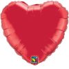 Ruby Red Heart Shaped Foil Balloon 36" in