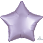 Pastel Lilac Satin Star Shaped Foil Balloon 18" (2 Units per package)