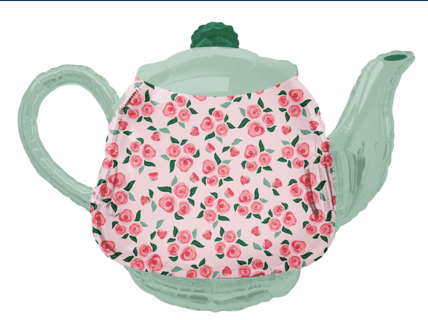 Large Teapot Foil Balloon 36"